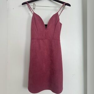 Windsor Rose-Pink Spaghetti Strap Mini Dress